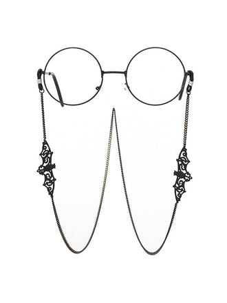 Black Vintage Halloween Glasses Chain, vintage fashion, retro style - perfect for women who love vintage and retro fashion