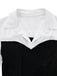 Black & White 1960s Colorblock Pleated Lapel Dress - vintage dress, retro fashion, classic black
