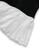 Black & White 1960s Colorblock Pleated Lapel Dress - vintage dress, retro fashion, classic black