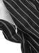 Black&White 1930s Striped Deep V-Neck Patchwork Dress, vintage dress, retro fashion - perfect for women who love vintage and retro fashion