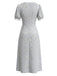 Baby Bule 1930s Floral V Neck Patchwork Dress 3