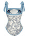Blue 1930s Straps Reversible Swimsuit — because 1930s glamour never goes out of style