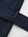 Blue 1940s Double-Breasted Round Neck Trench Coat - vintage fashion, retro style