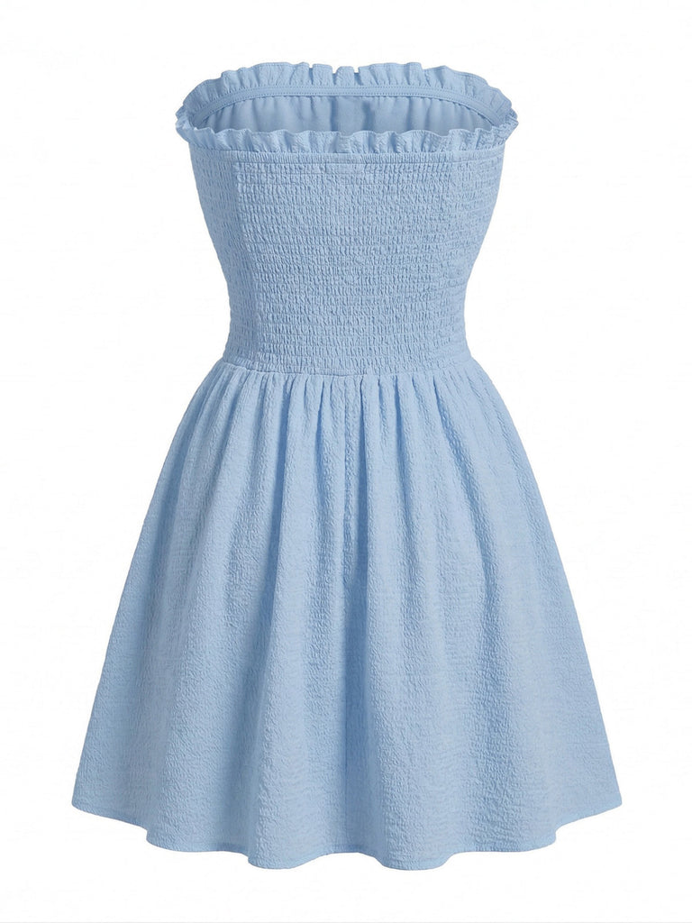 Blue 1940s Dress