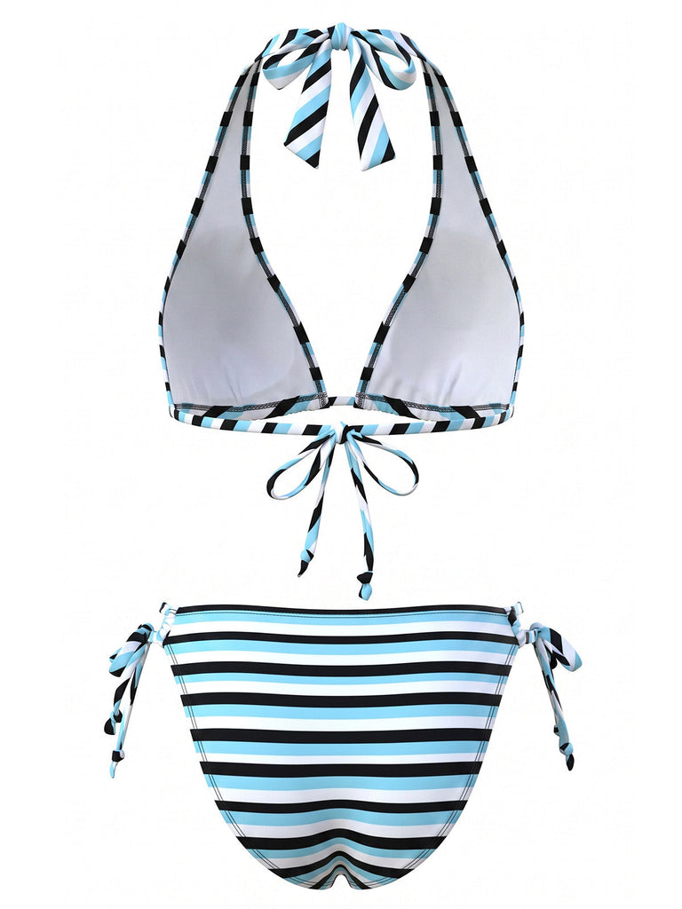 Blue 1940s Tankini 3