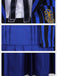 Blue 1940s Striped Wednesday Enid Uniform Set - vintage fashion, retro style