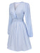 1940s VNeck Stripes Long Sleeve | 1940s | vintage dress, retro fashion