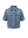 Blue 1950s Denim Vintage Classic Top