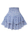 Blue 1950s Ditsy Floral Layered Skirt, vintage skirt, retro style - perfect for women who love vintage and retro fashion