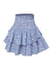 Blue 1950s Ditsy Floral Layered Skirt, vintage skirt, retro style - perfect for women who love vintage and retro fashion