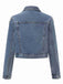 1950s Lapel Pearls Denim Short | 1950s | vintage outerwear, retro jacket