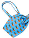 Blue 1950s Pineapple Strap Bow Swimsuit — 1950s poolside glamour meets sun-drenched confidence