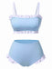 1950s Ruffled Strap Swimsuit | 1950s | vintage swimsuit, retro beachwear