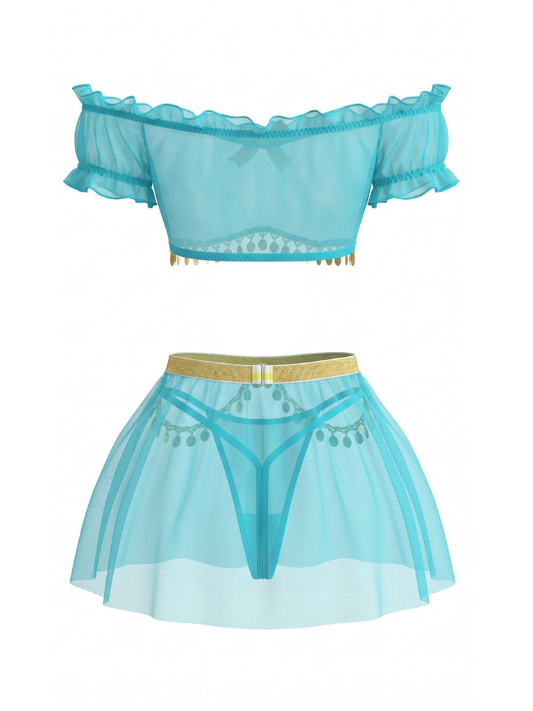 Baby Bule 1950s Mesh Vintage Nightgown 3