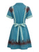 Blue 1960s Vintage Classic Dress 3