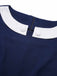 Blue 1960s Peter Pan Collar Belt Top, vintage top, retro blouse - perfect for women who love vintage and retro fashion