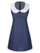 Blue 1960s Peter Pan Collar Denim Dress, vintage dress, retro fashion - perfect for women who love vintage and retro fashion