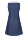Blue 1960s Peter Pan Collar Denim Dress, vintage dress, retro fashion - perfect for women who love vintage and retro fashion