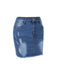 Blue 1960s Ripped Denim Skirt: 1960s grace for the woman who dances through life