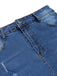 Blue 1960s Ripped Denim Skirt — because 1960s glamour deserves an encore