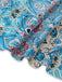 Blue 1970s Boho Paisley Halter Fit Flare Midi Dress, vintage dress, retro fashion - perfect for women who love vintage and retro fashion