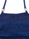 Blue 1980s Halter Pearl Sequin Shimmer Tankini Set - vintage fashion, retro style, classic elegance for vintage lovers