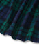Blue & Green 1940s Plaid Notched Collar Coat - vintage fashion, retro style
