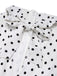 She finds her 1930s story in this Blue & White 1930s Polka Dots Tie Neck Jumpsuit