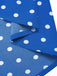 Blue & White 1940s Polka Dot Lapel Dress, vintage dress, retro fashion - perfect for women who love vintage and retro fashion