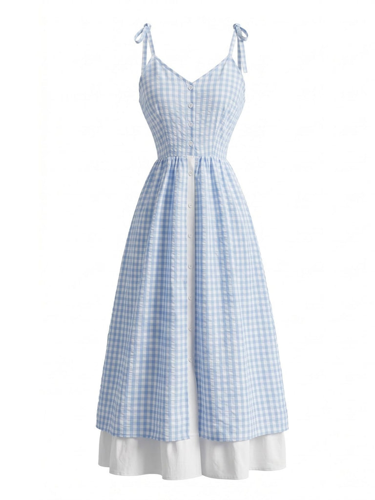 Blw 1950s Plaid Vintage Classic Top 2