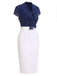 Blue & White 1960s Polka Dot Cap Sleeve Dress, vintage dress, retro fashion - perfect for women who love vintage and retro fashion