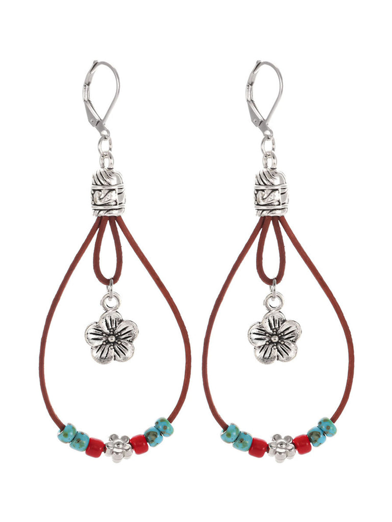 Bohemian Floral Beaded Earrings 4