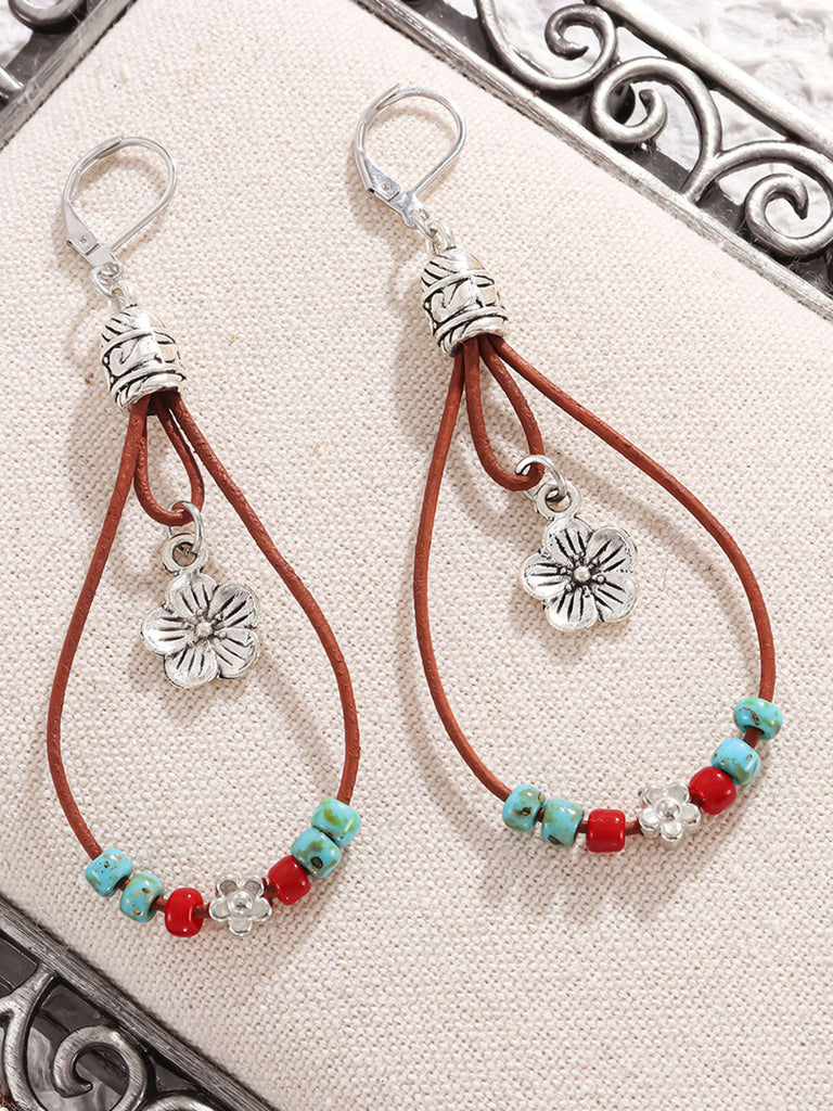 Bohemian Floral Beaded Earrings 5