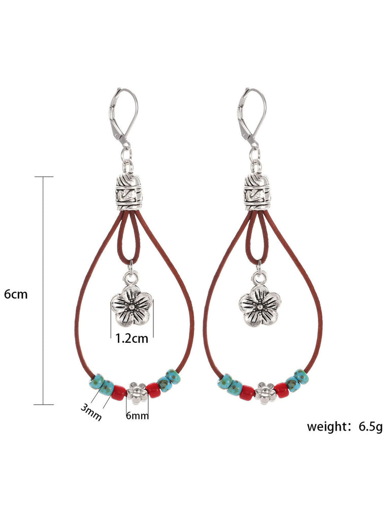 Bohemian Floral Beaded Earrings 6