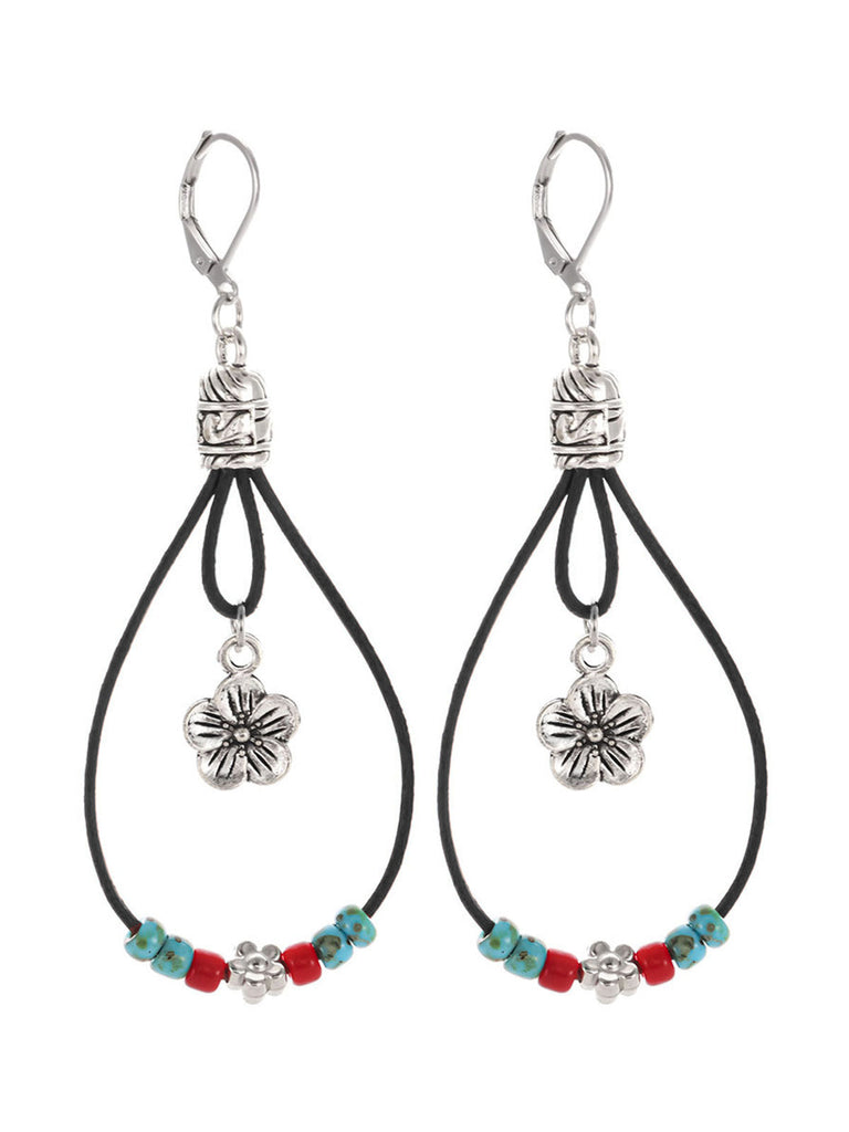 Bohemian Floral Beaded Earrings 2