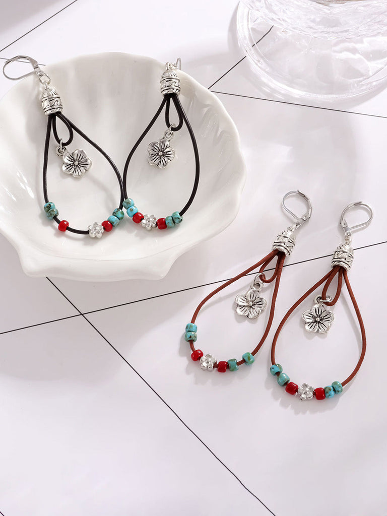 Bohemian Floral Beaded Earrings 3