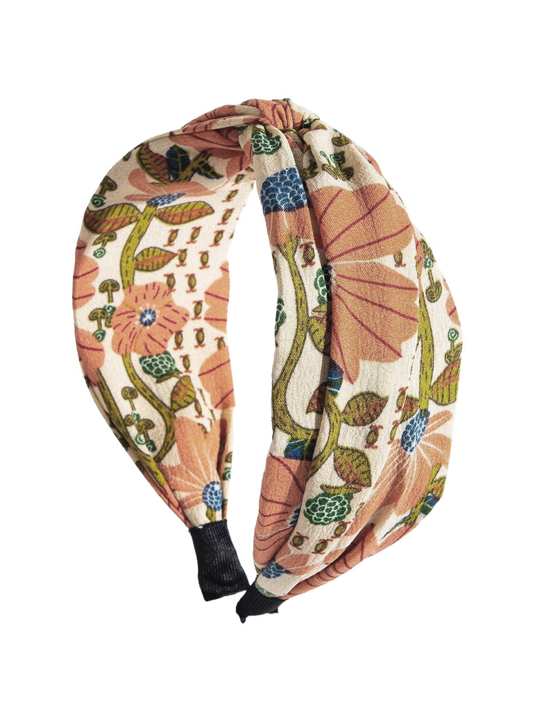 Bohemian Floral Patterned Fabric Headband - vintage fashion, retro style