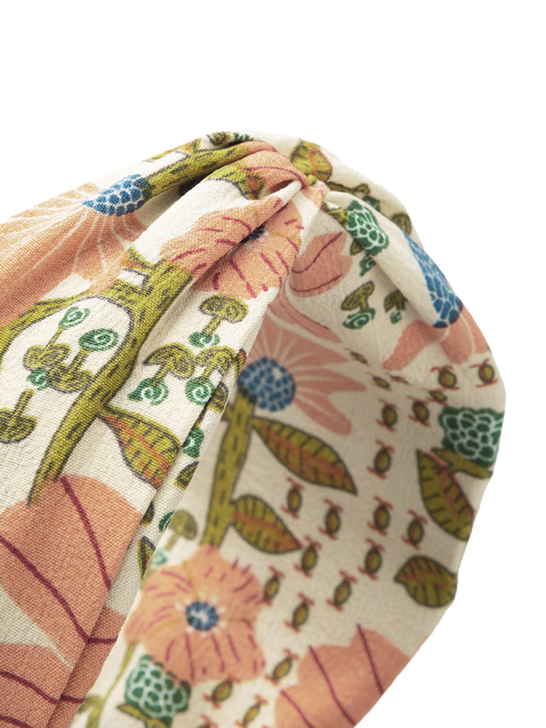 Bohemian Floral Patterned Fabric Headband - vintage fashion, retro style