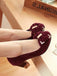 This Bow Suede Chunky Heel Shoes whispers vintage secrets to those who notice
