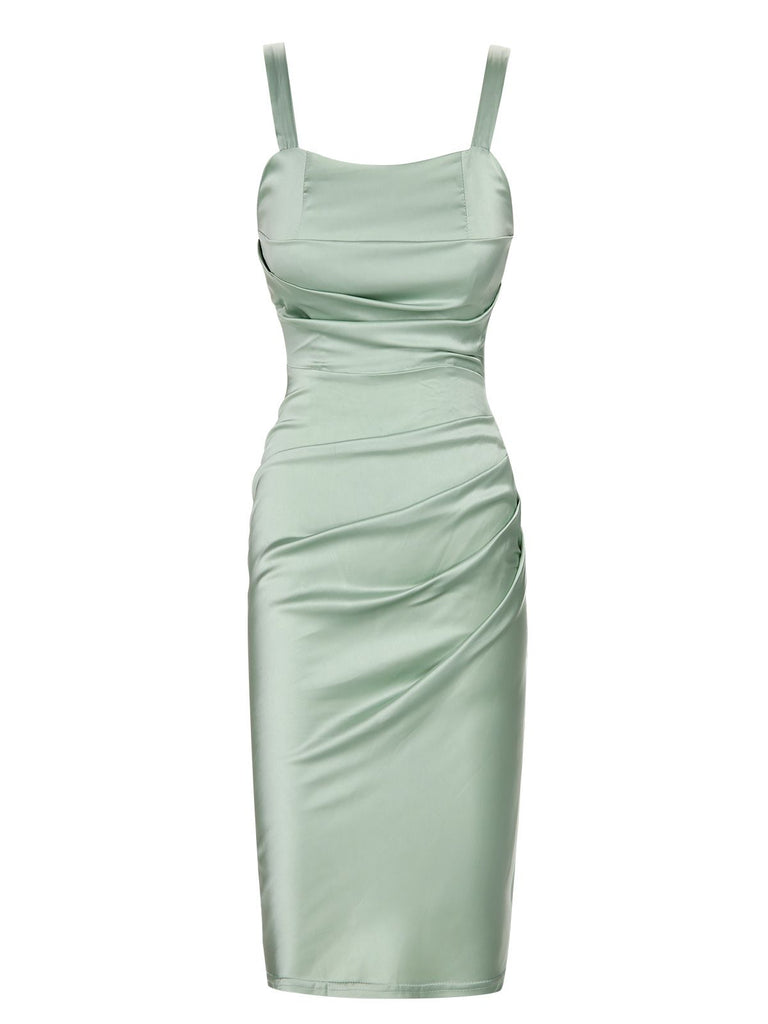 Bright Green 1960s Solid Wrinkle Dress, vintage dress, retro fashion - perfect for women who love vintage and retro fashion