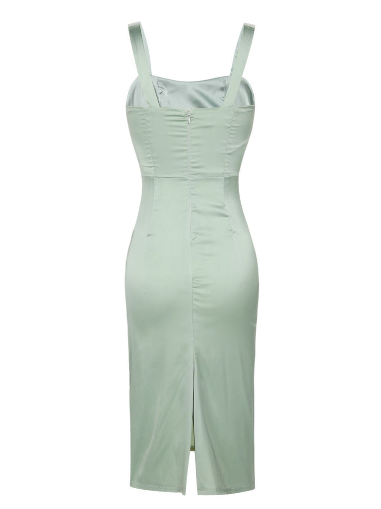 Bright Green 1960s Solid Wrinkle Dress, vintage dress, retro fashion - perfect for women who love vintage and retro fashion