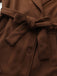 Brown 1930s Notched Collar Faux-Wool Long Coat - vintage fashion, retro style