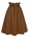 Brown 1950s Solid Elastic Waist Belt Skirt, vintage skirt, retro style - perfect for women who love vintage and retro fashion