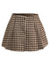 [Pre-Sale] 2PCS 1950s Shawl Collar Vest & Plaids Pleated Skirt - vintage skirt, retro style for vintage lovers