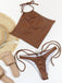 Light Coffee 1960s Tie Bikini Bikini Set 5