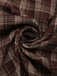Brown 1960s Plaid Patchwork Belted Pleated Skirt - vintage skirt, retro style