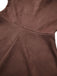 Brown 1970s Long Sleeve Round Neck Dress With Belt - vintage dress, retro fashion