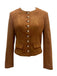 Brown 1970s Suede Button Pocket Jacket - vintage fashion, retro style
