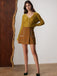 Brown 1980s Button Pocket High Waist A-Line Skirt - vintage skirt, retro style
