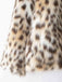 Brown 1980s Leopard Print Faux Fur Coat - vintage fashion, retro style